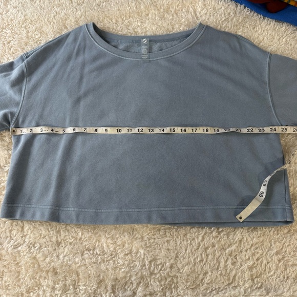 Lou & Grey Washed Cozy Cotton Dolman Sweatshirt in Blue 752068 Size Large - Picture 5 of 10